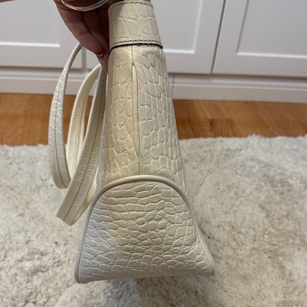 Dooney & Bourke Cream Crocodile Embossed Tote - Picture 3 of 10